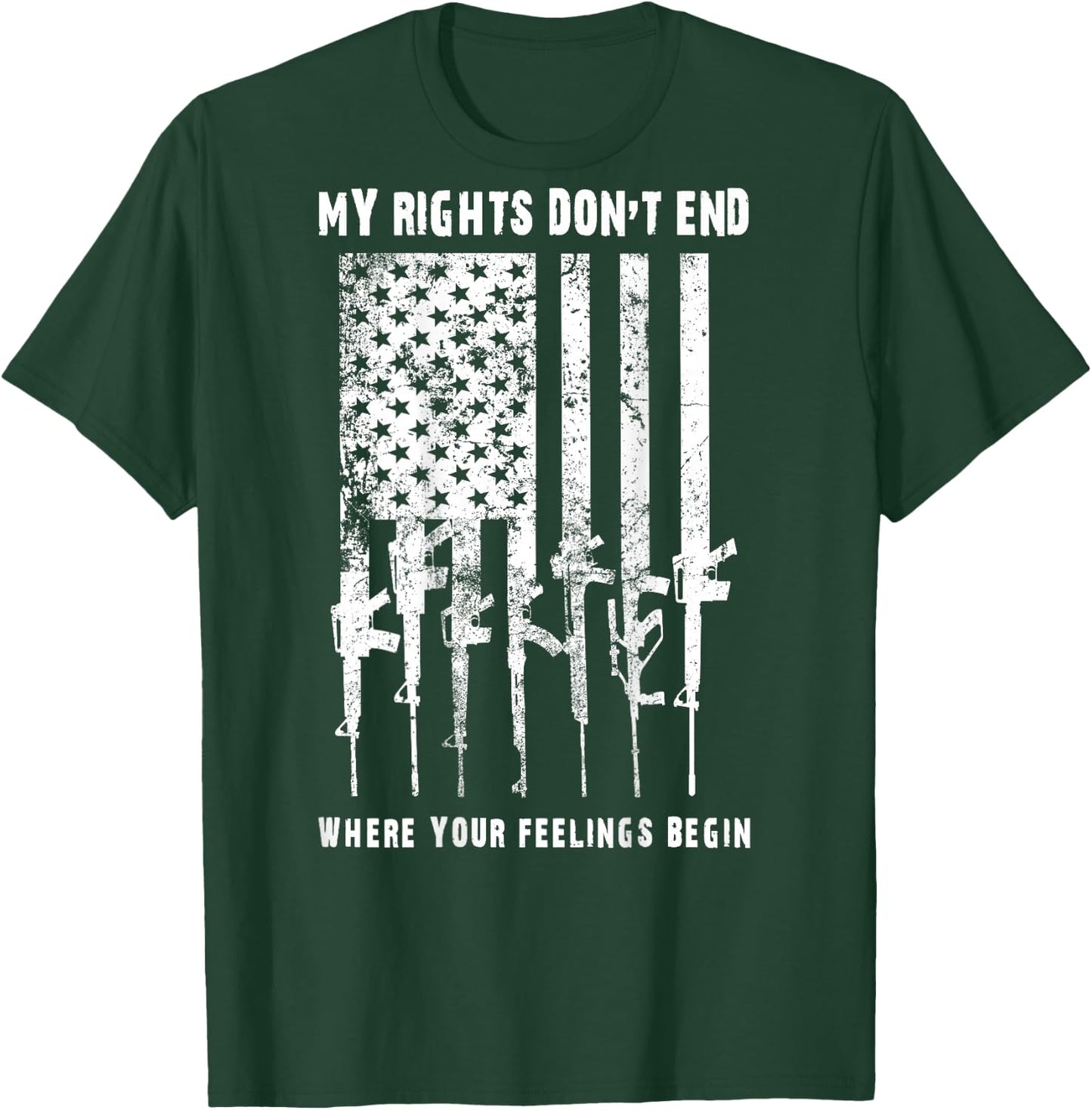2nd Amendment Feelings America USA Patriotic Funny T-Shirt - T-Shirt | Forest