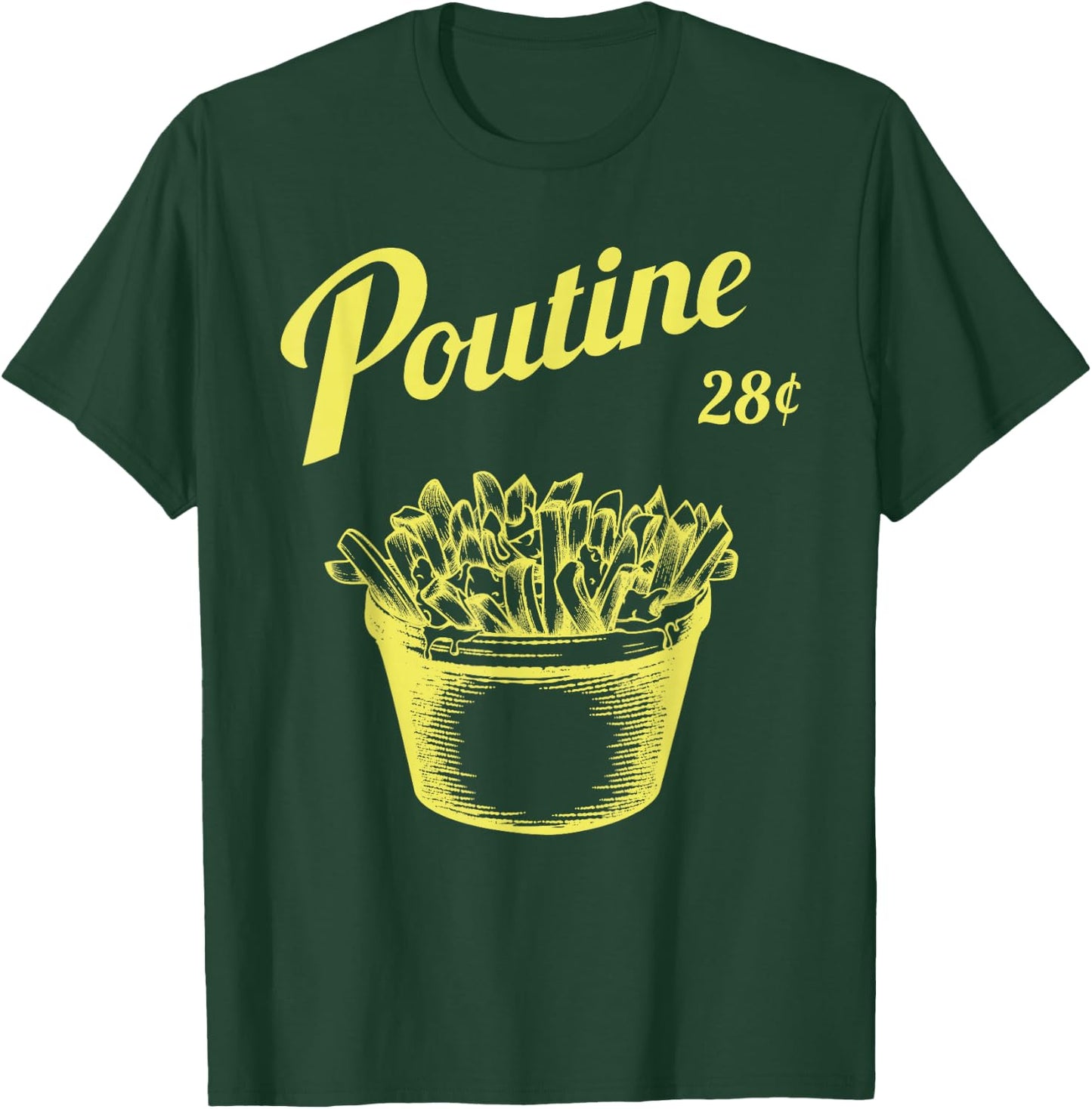 Retro Poutine - Canada - Montreal T-Shirt - T-Shirt | Forest