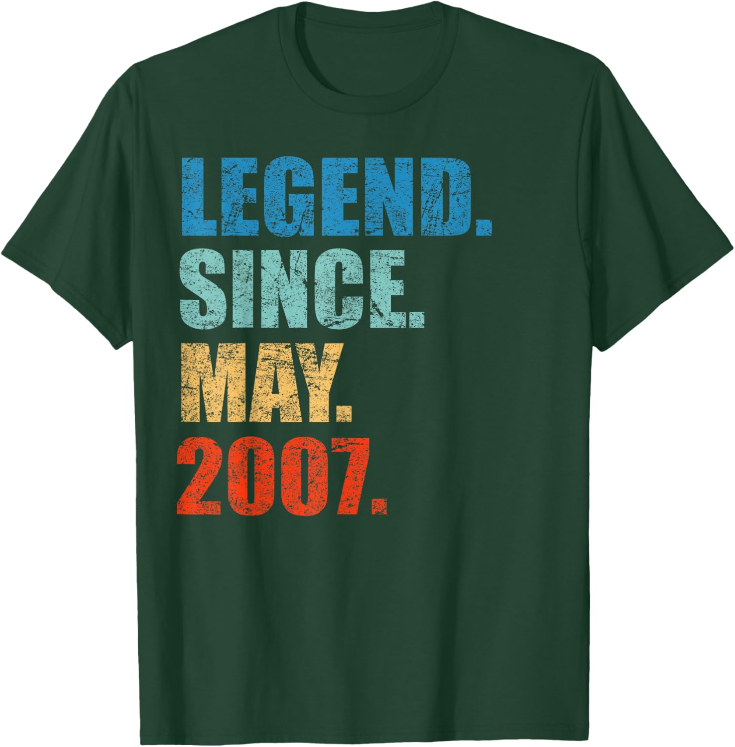 Legend Since May 2007 12th Birthday Gift 12 Years Old Shirt T-Shirt - T-Shirt | Forest