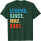 Legend Since May 2007 12th Birthday Gift 12 Years Old Shirt T-Shirt - T-Shirt | Forest