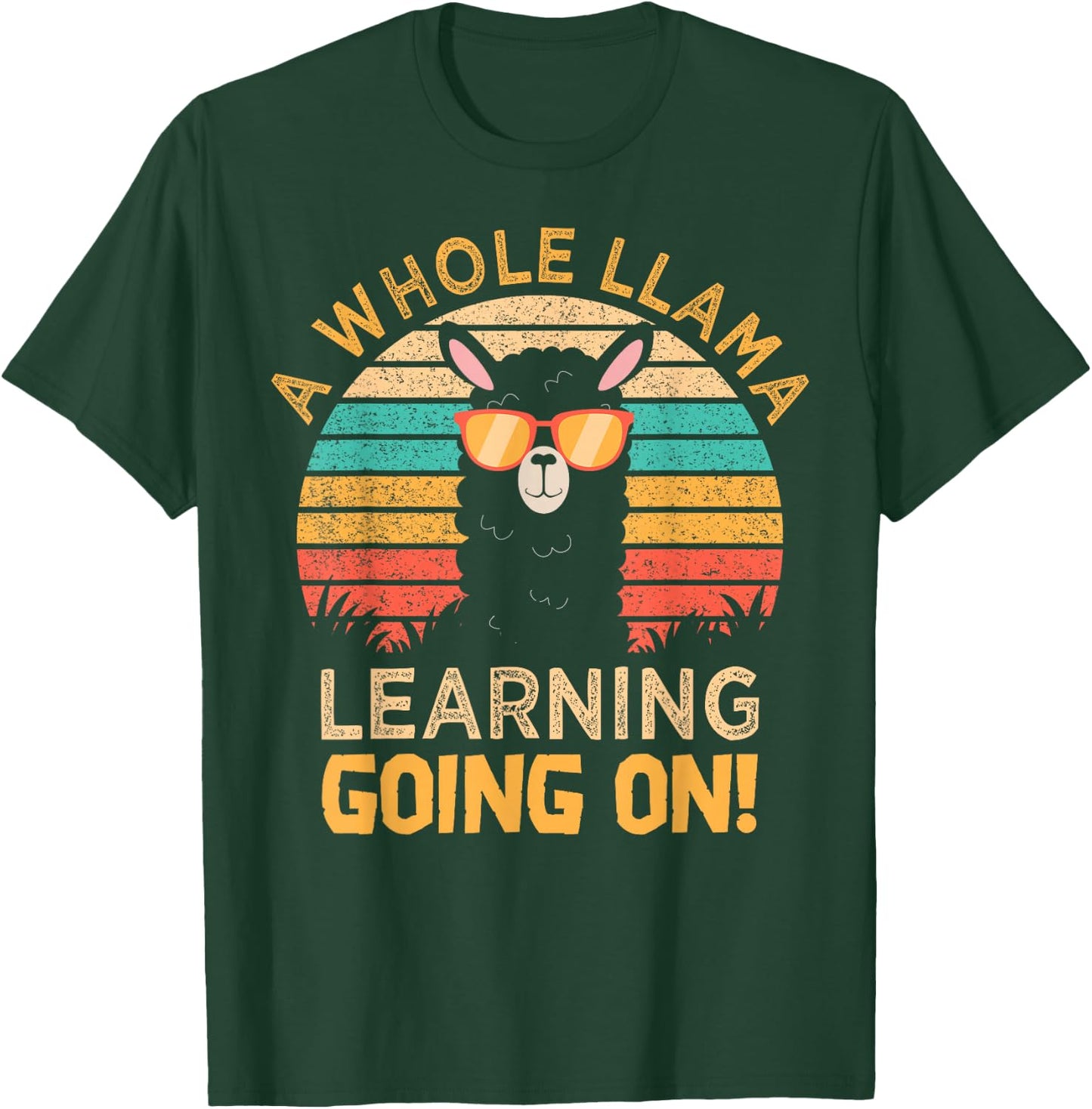A Whole Llama Learning Going on! Students and Teachers T-Shirt - T-Shirt | Forest