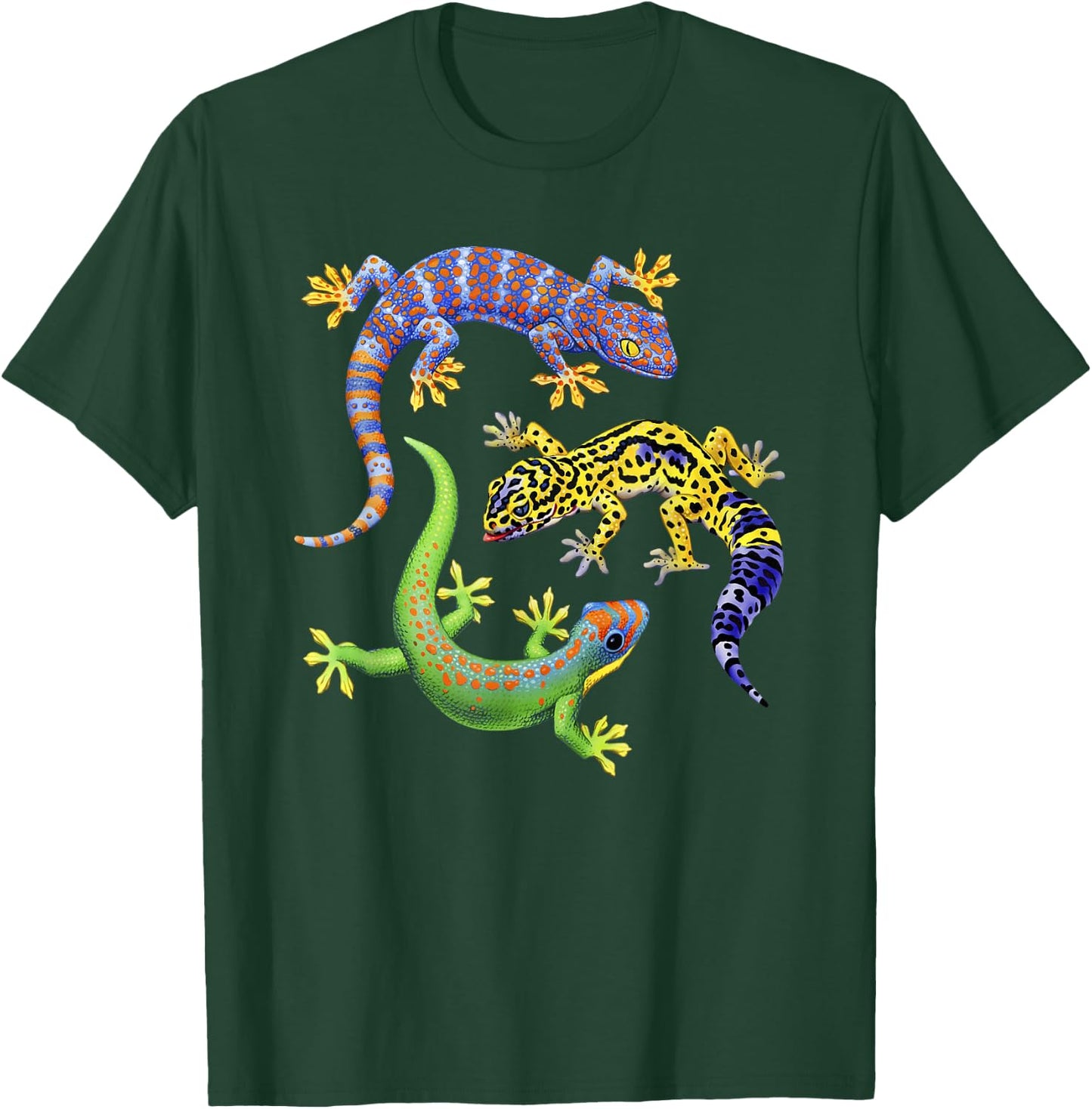 Cute Gecko Wildlife Lizard T-Shirt - T-Shirt | Forest