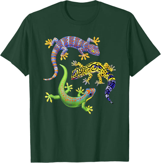 Cute Gecko Wildlife Lizard T-Shirt - T-Shirt | Forest