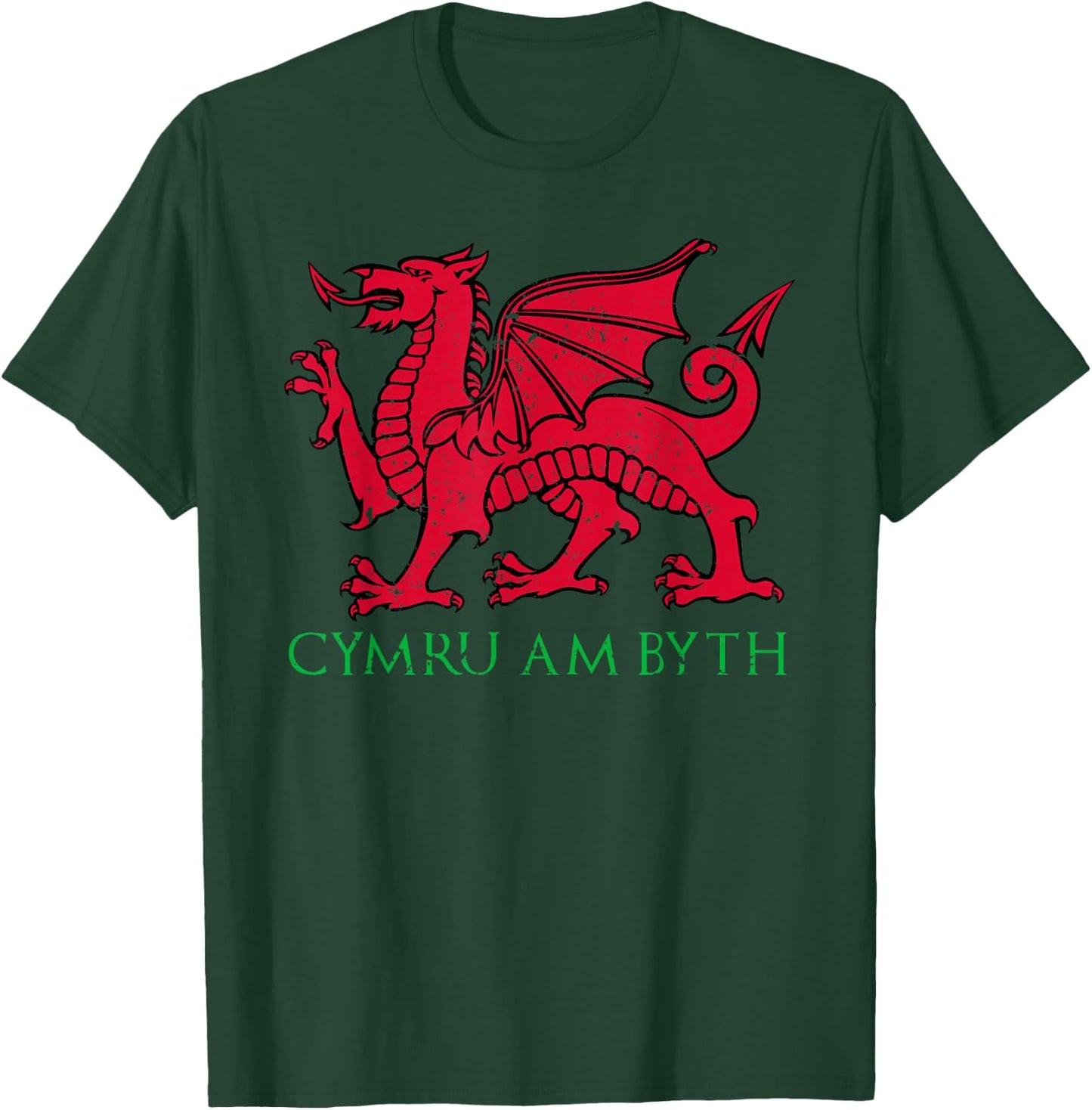 Cymru Am Byth T Shirt Welsh Rugby Fans T-Shirt - T-Shirt | Forest