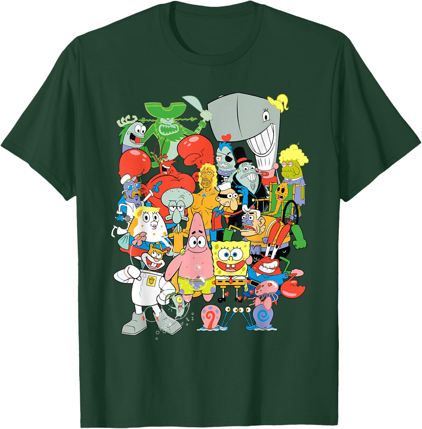 Spongebob Squarepants Cast of Characters T-Shirt - T-Shirt | Forest
