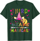 Unicorn Third Grade Is Magical Funny Back To School Teacher Men Women Girls Kids T-Shirt - T-Shirt | Forest