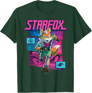The Super Mario Galaxy Movie Starfox Fox McCloud Action T-Shirt - T-Shirt | Forest