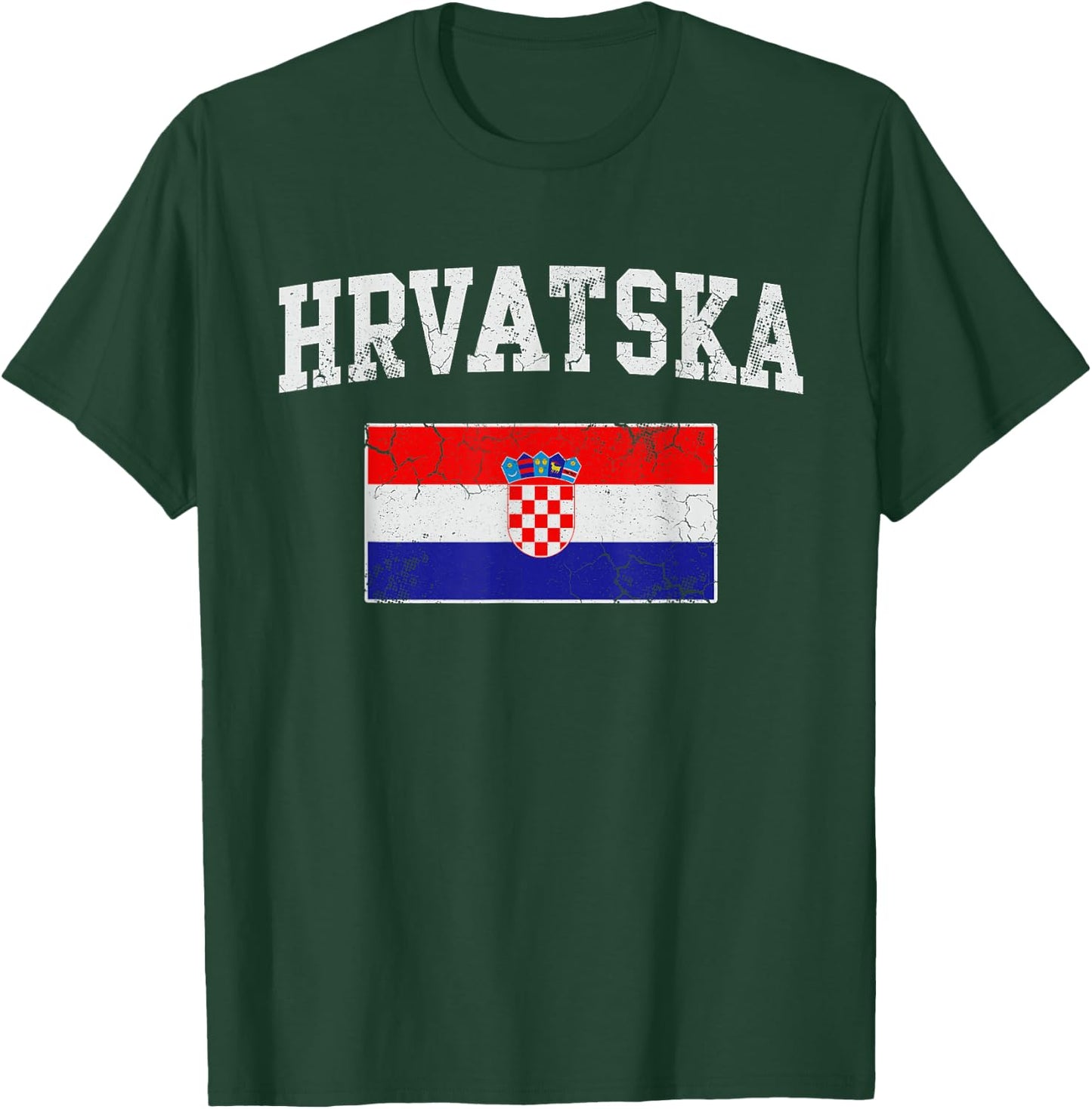 Hrvatska Croatia Flag Croatian Men Women Kids T-Shirt - T-Shirt | Forest