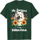Sunflowers Valentine's Day Samoyed Dog Sammies T-Shirt - T-Shirt | Forest