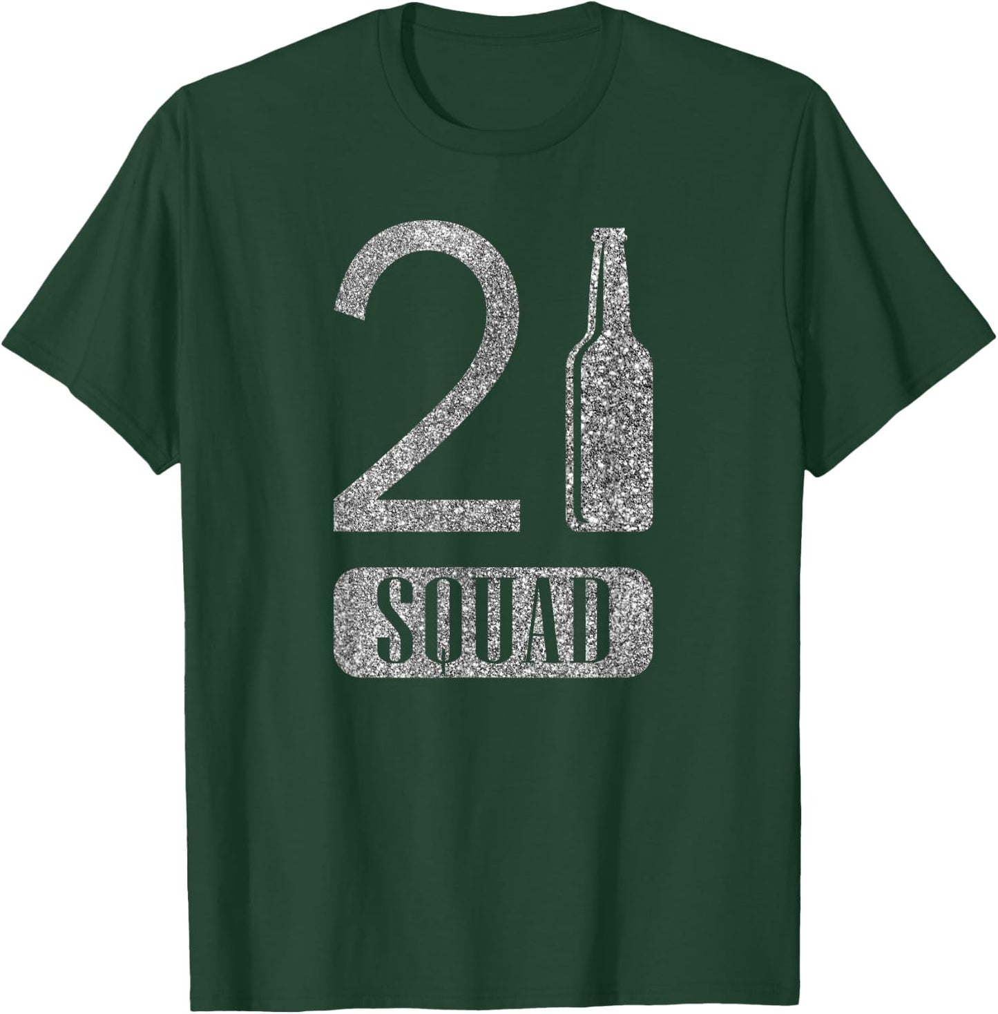 21st Squad Shirt Silver Birthday Funny Gift T Shirt T-Shirt - T-Shirt | Forest