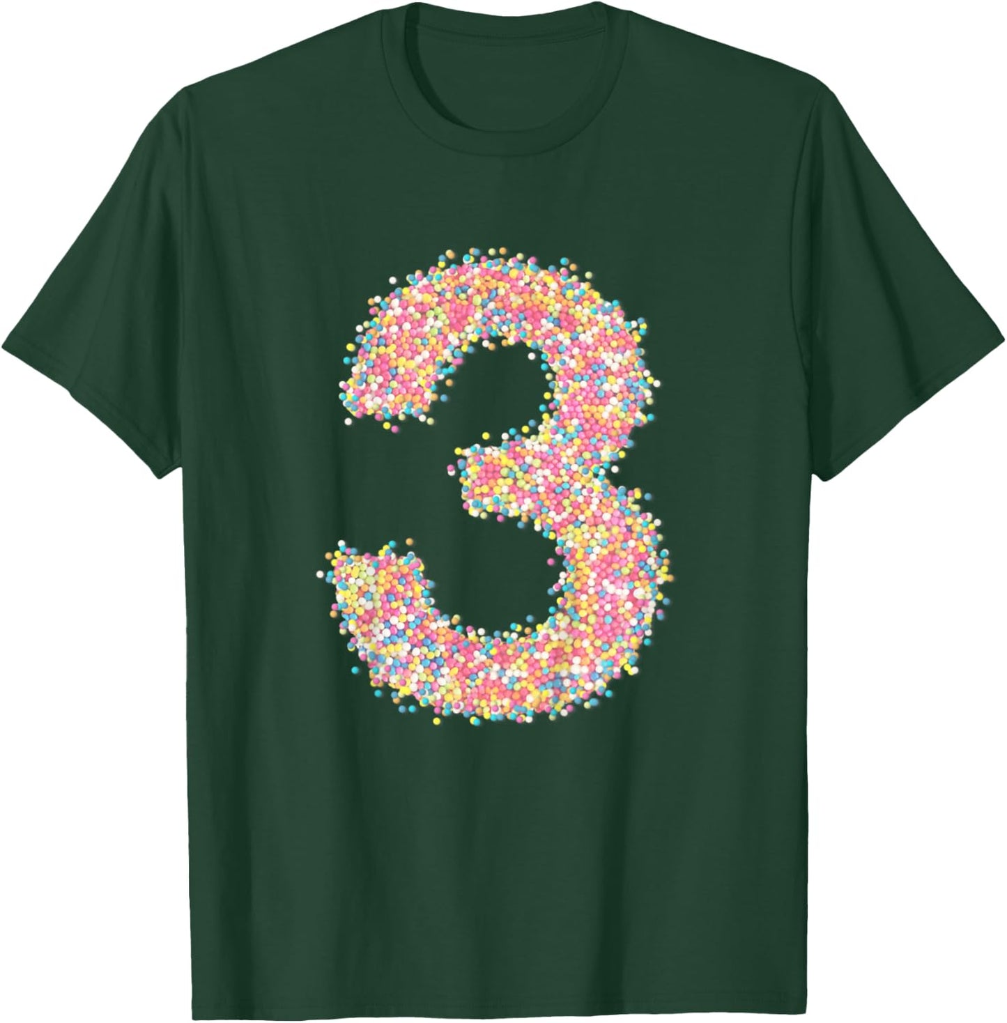 Kids Kids 3rd Birthday Rainbow Sprinkles 3 T-Shirt - T-Shirt | Forest