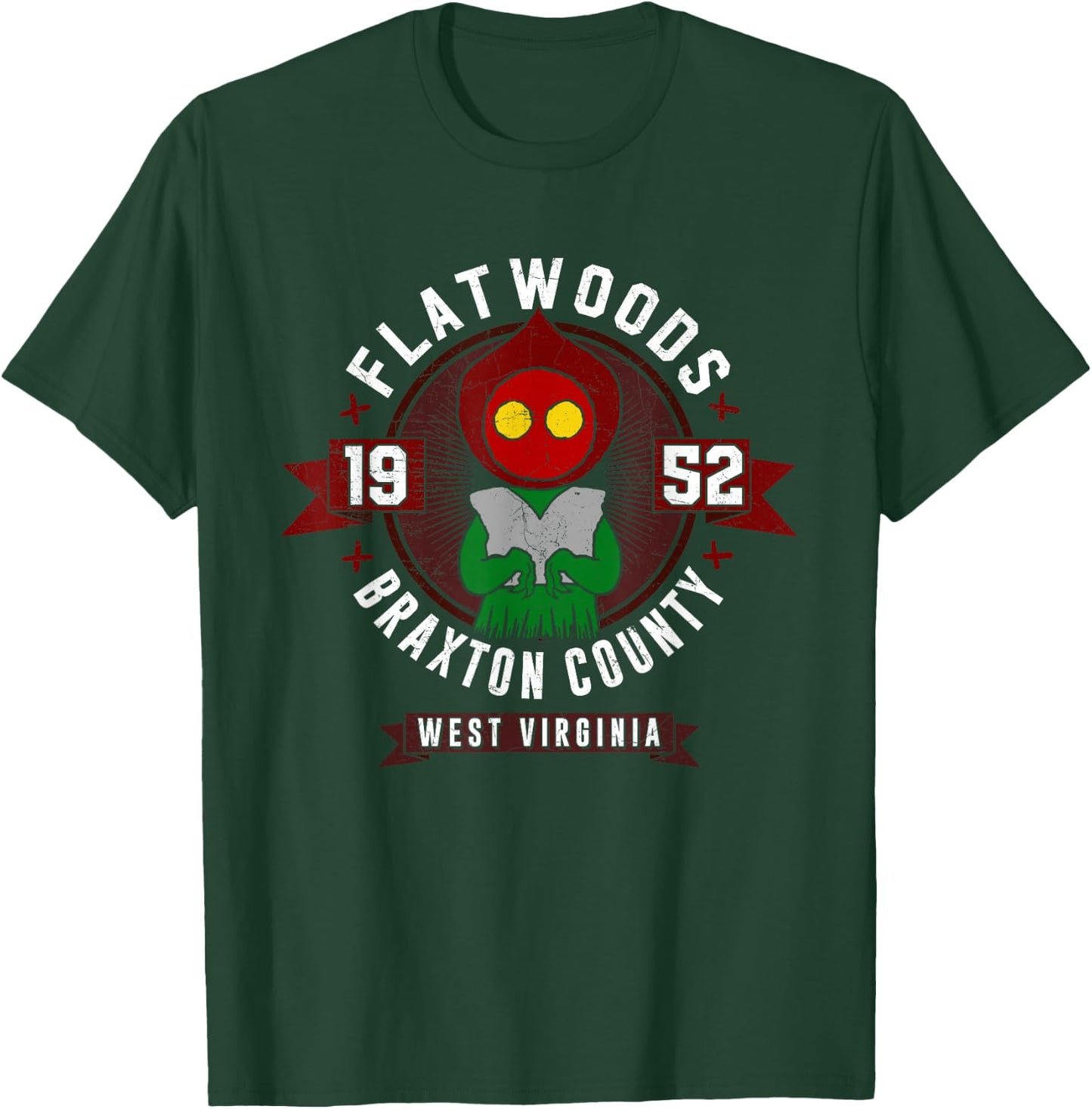 Flatwoods Monster Shirt Cryptozoology Cryptid Vintage Gift T-Shirt - T-Shirt | Forest