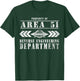 Area 51 Reverse Engineering Department UFO Alien T-Shirt - T-Shirt | Forest