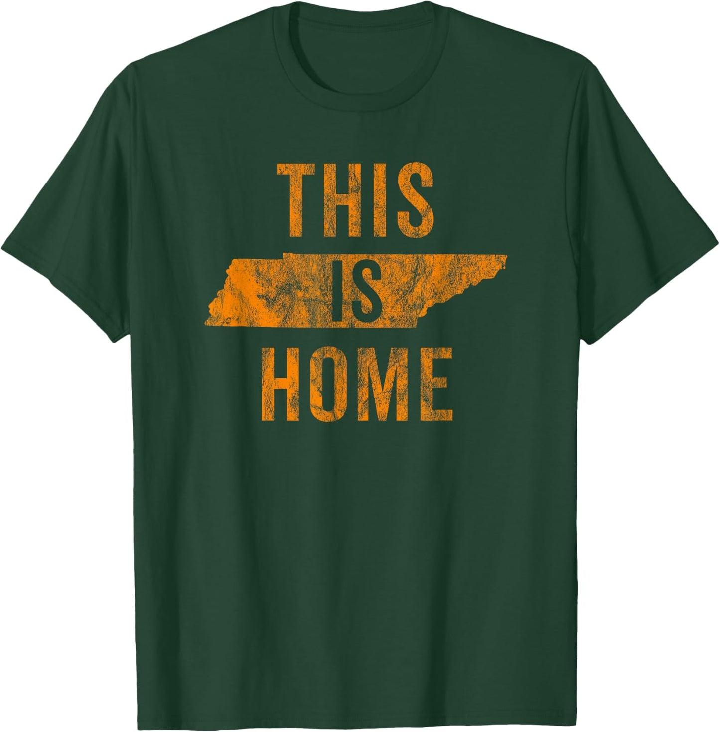 This Is Home Tennessee State Orange Proud Fan Gift Vintage T-Shirt - T-Shirt | Forest
