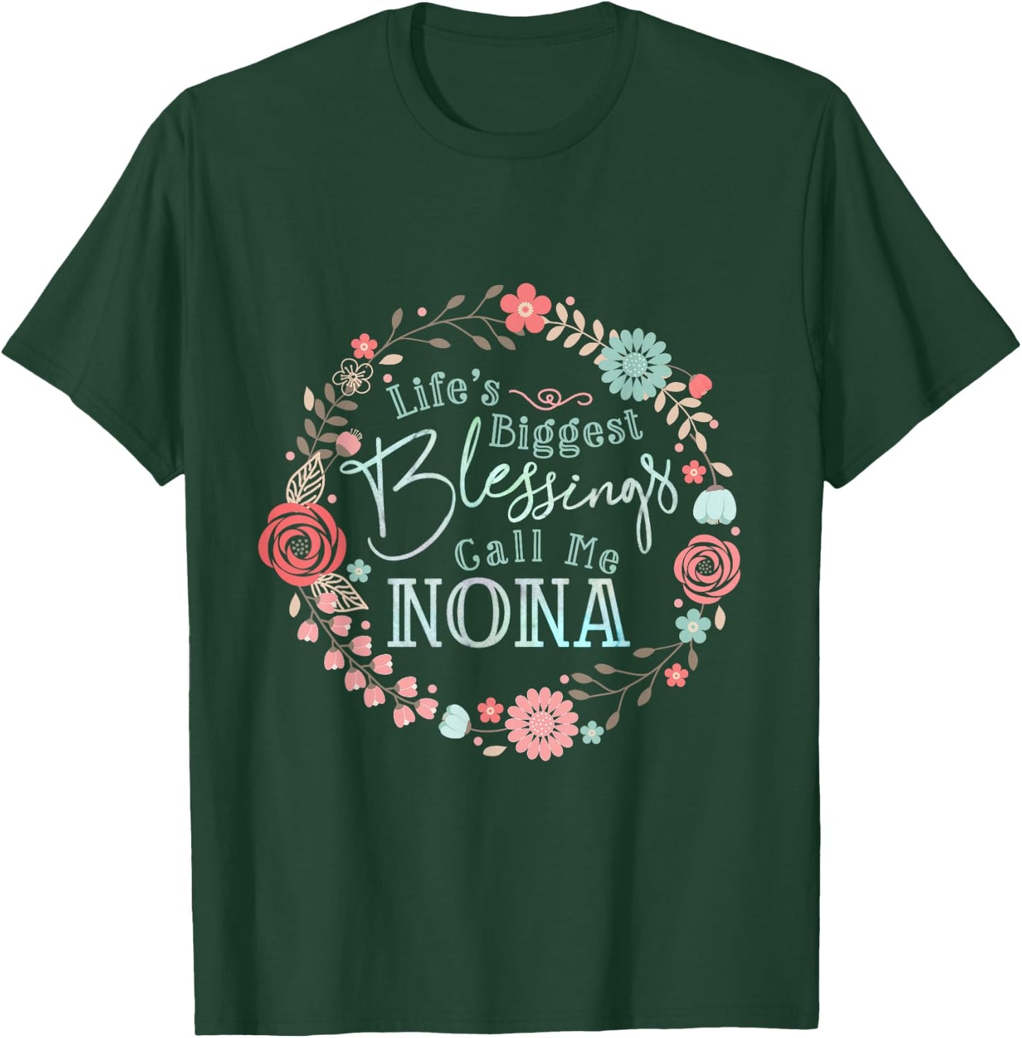 Nona grandmothers T Shirt Cute grandma T-Shirt - T-Shirt | Forest