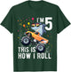 Shark Monster Truck 5th Birthday Boys and Girls T-Shirt - T-Shirt | Forest