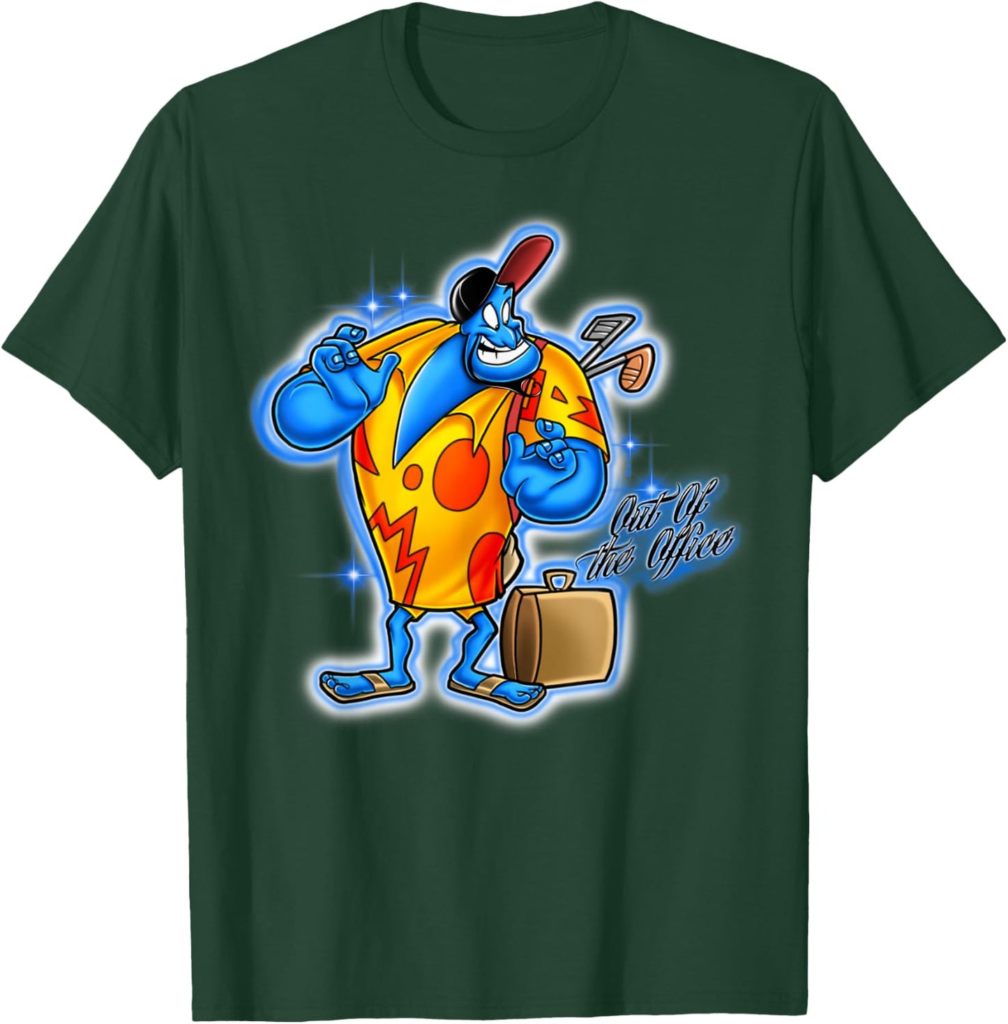 Disney Aladdin Genie On Vacation Graphic T-Shirt - T-Shirt | Forest