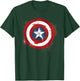 Marvel Avengers Endgame Spray Paint Captain America Logo T-Shirt - T-Shirt | Forest
