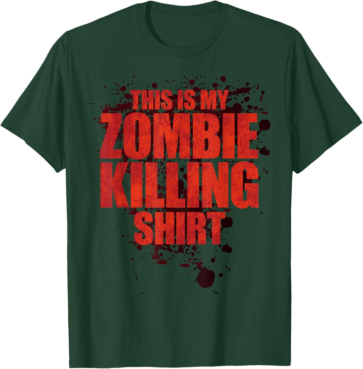 Funny Halloween, This Is My Zombie Killing Shirt Apocalypse T-Shirt - T-Shirt | Forest