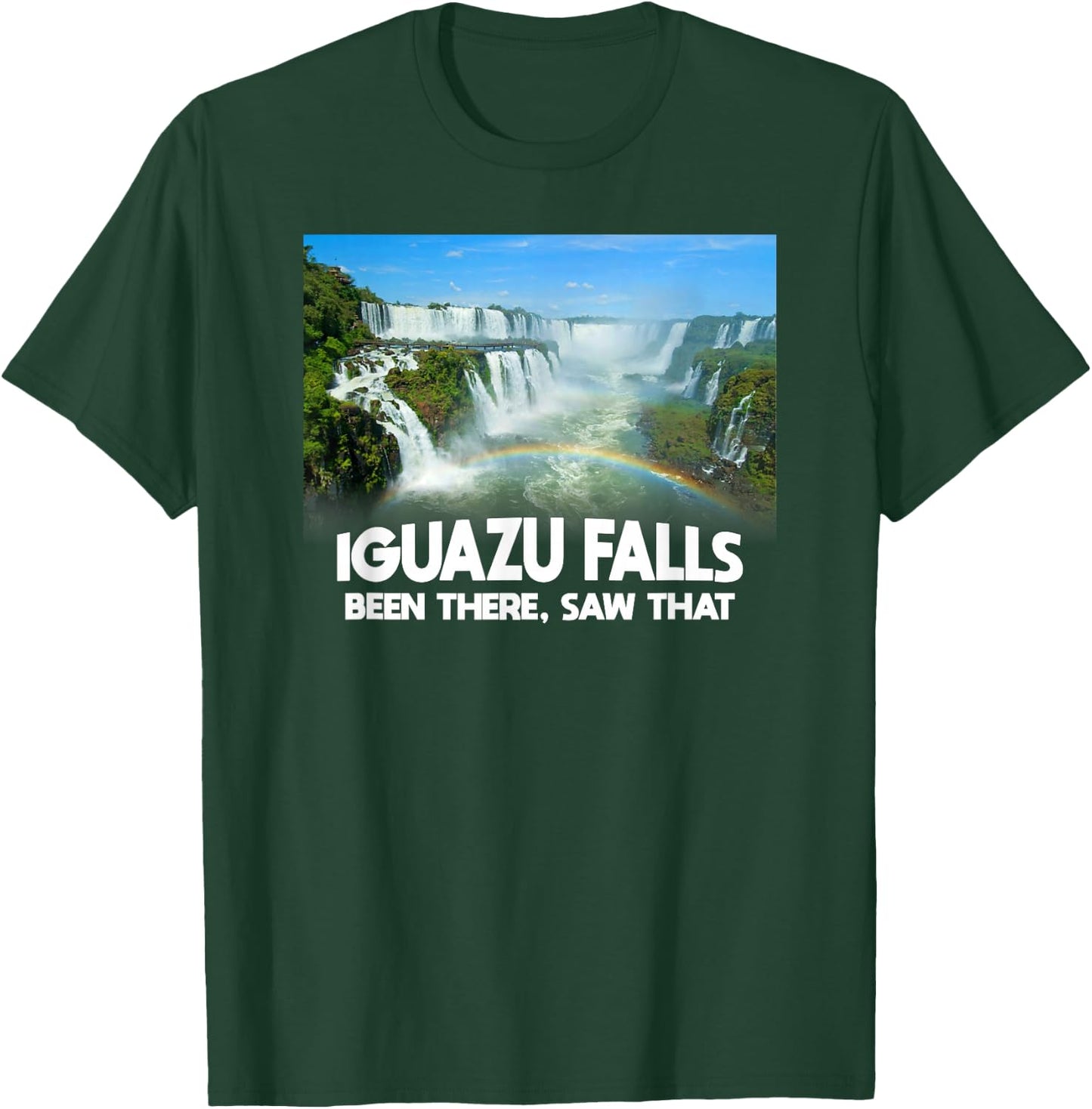 Iguazu Falls - Brazil Travel T-Shirt - T-Shirt | Forest