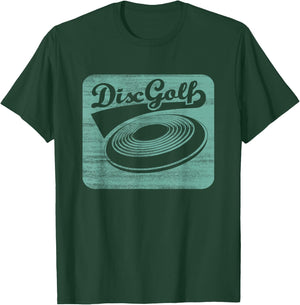 Disc Golf In Retro Vintage Style Frisbee Shirt Gift T-Shirt - T-Shirt | Forest