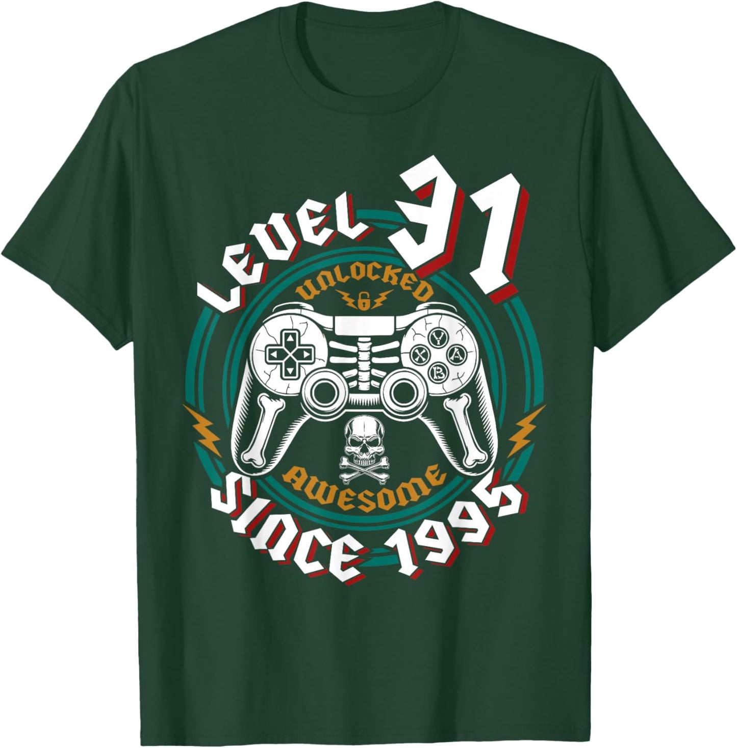 Level 31 Unlocked Awesome Since 1995 31st Birthday Gamer T-Shirt - T-Shirt | Forest