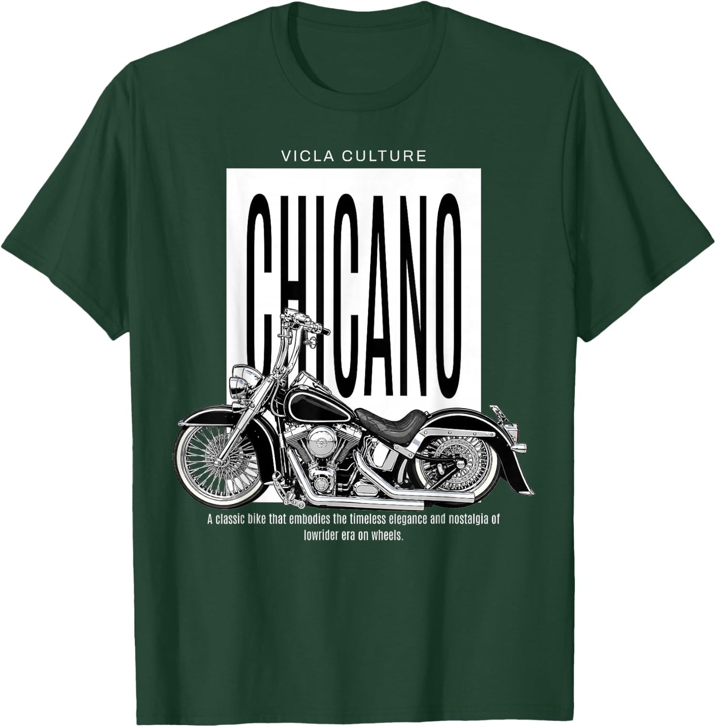 Vicla Culture, Cholo Latino Biker Chicano Motorcycles T-Shirt - T-Shirt | Forest