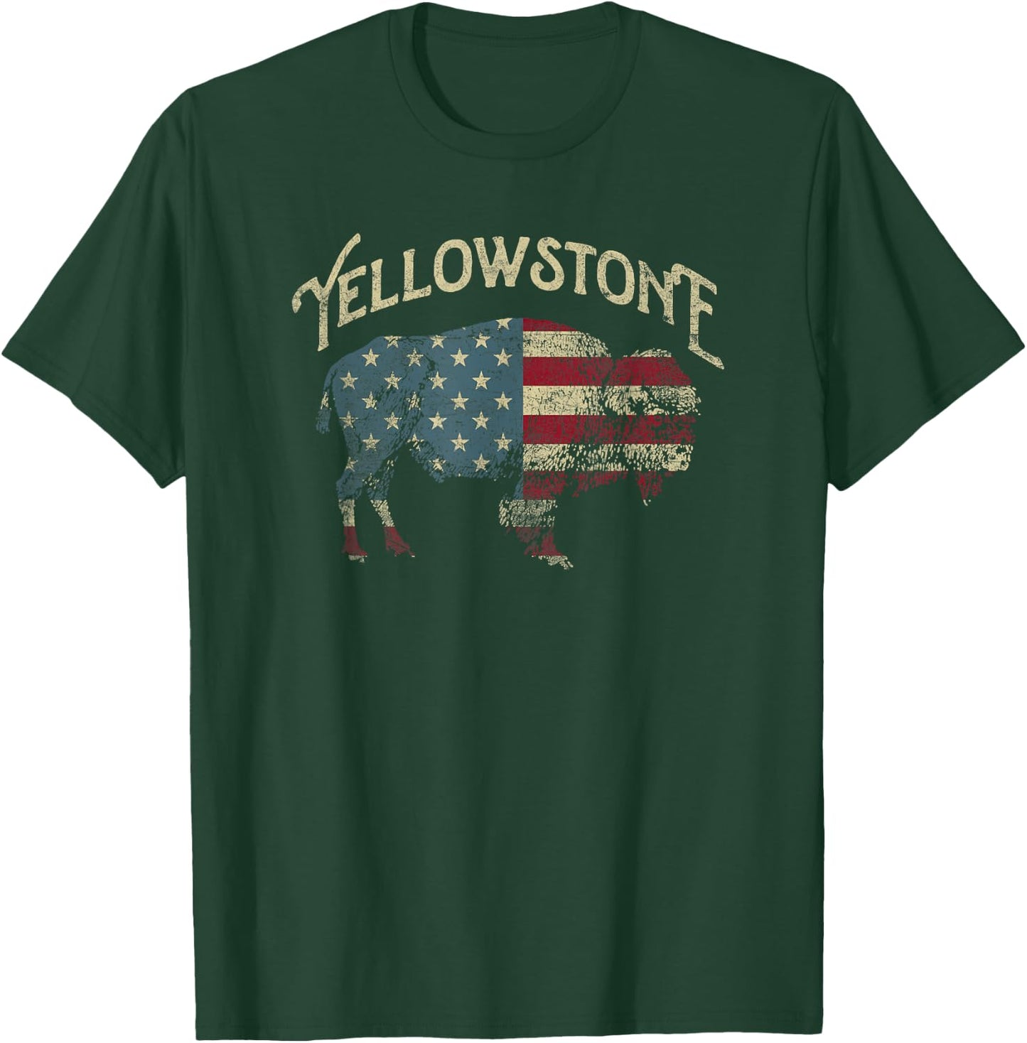 Vintage Yellowstone National Park Retro T-Shirt - T-Shirt | Forest