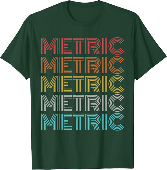 Retro Vintage Metric T-Shirt - T-Shirt | Forest