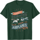 Easily Distracted by Dogs and Airplanes T-Shirt - T-Shirt | Forest