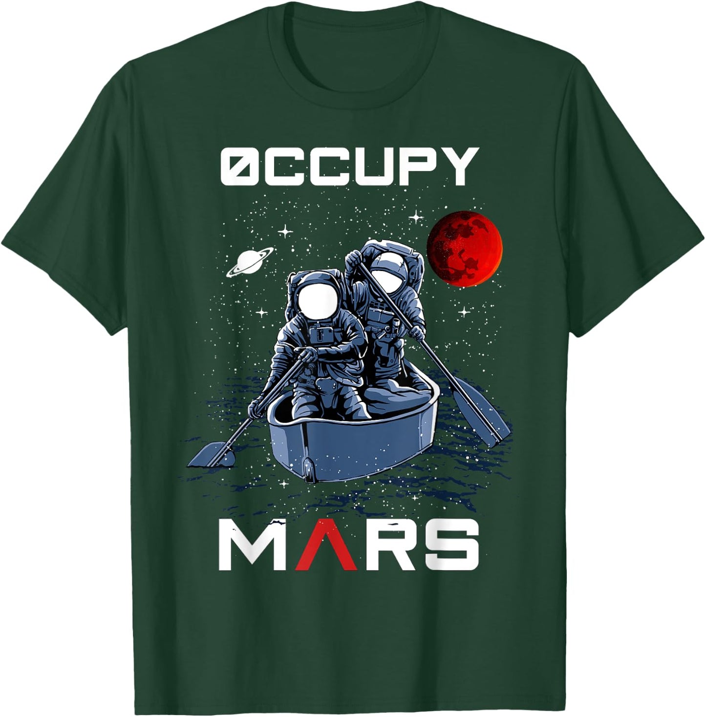 Occupy Mars Astronauts in Space for Kids, Boys T-Shirt - T-Shirt | Forest