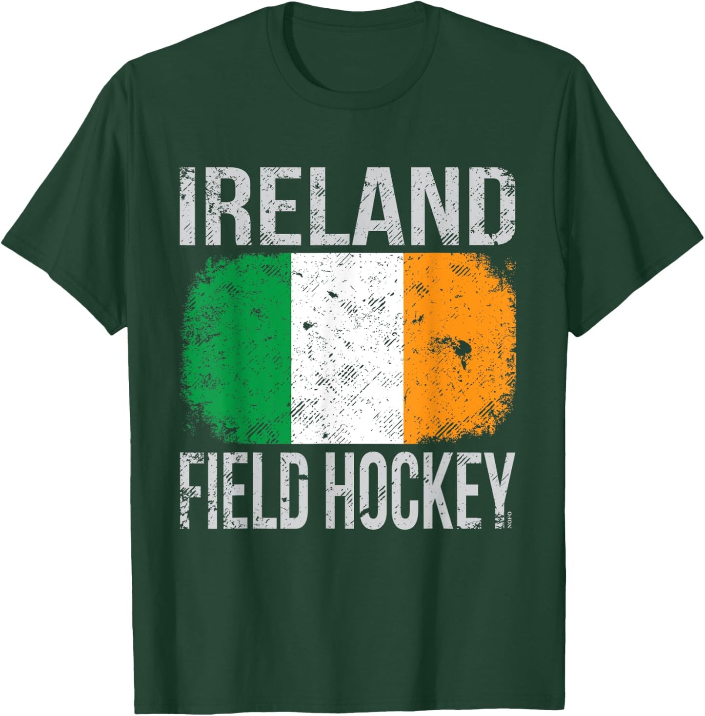Ireland Field Hockey, Irish Flag T-Shirt - T-Shirt | Forest
