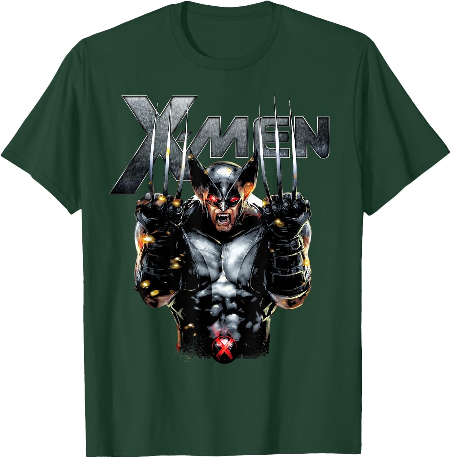 Marvel X-Men Wolverine Full Metal Razor Edge Graphic T-Shirt - T-Shirt | Forest