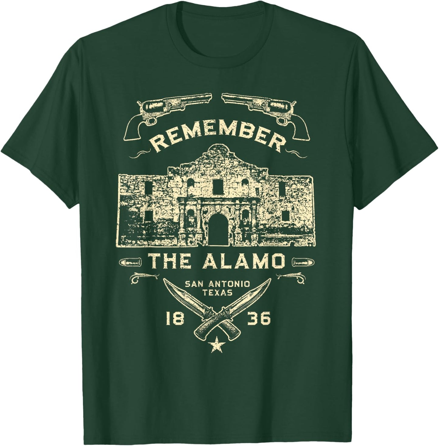 Texas Remember The Alamo San Antonio Pride Shirt T-Shirt - T-Shirt | Forest