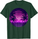 Retro Synthwave Vaporwave 80s Style Design - Palm Trees T-Shirt - T-Shirt | Forest