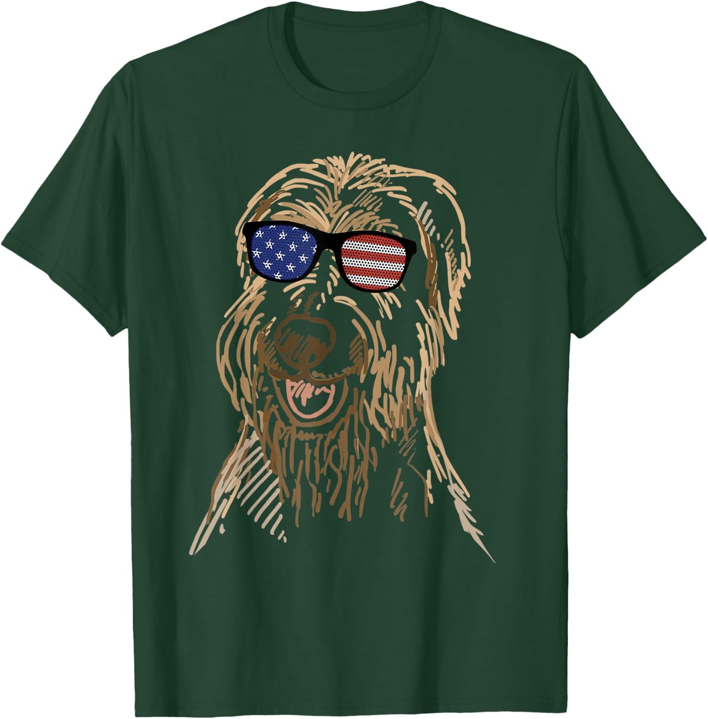 Soft Coated Wheaten Terrier in glasses T Shirt T-Shirt - T-Shirt | Forest