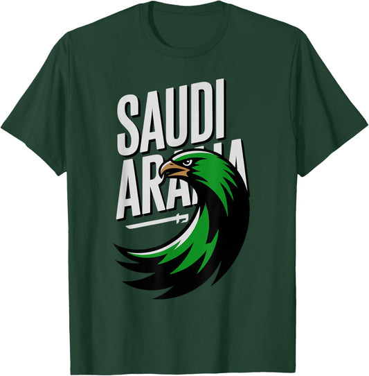 Classic Saudi Arabia Flag Country Vacay Cheer Vacation T-Shirt - T-Shirt | Forest