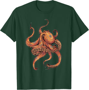 Octopus T Shirt women boys girls kids T-Shirt - T-Shirt | Forest