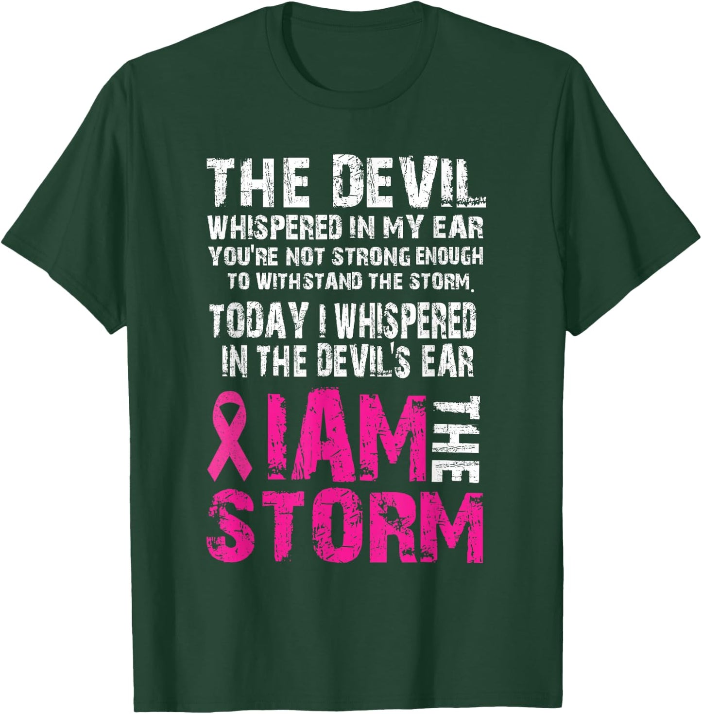 I am the storm Breast cancer awareness T-Shirt - T-Shirt | Forest
