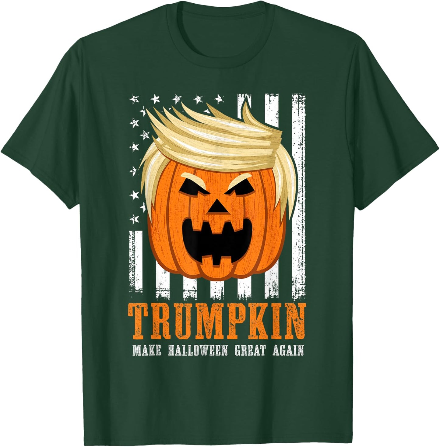 USA Trumpkin Make Halloween Great Again Funny T-Shirt - T-Shirt | Forest