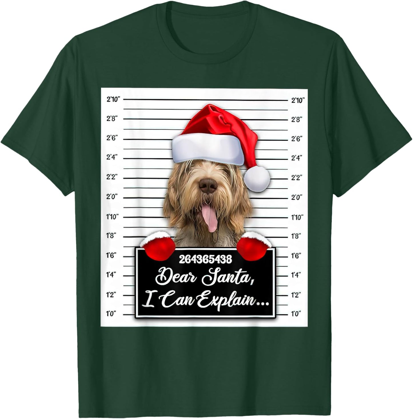 Dear Santa I Can Explain Funny Christmas Spinone Italiano T-Shirt - T-Shirt | Forest