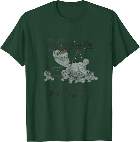 Disney Frozen Olaf Chillin with My Snowmies Portrait T-Shirt - T-Shirt | Forest