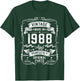 37th Birthday Gifts 37yr 37 Years Old Vintage 1988 T-Shirt - T-Shirt | Forest