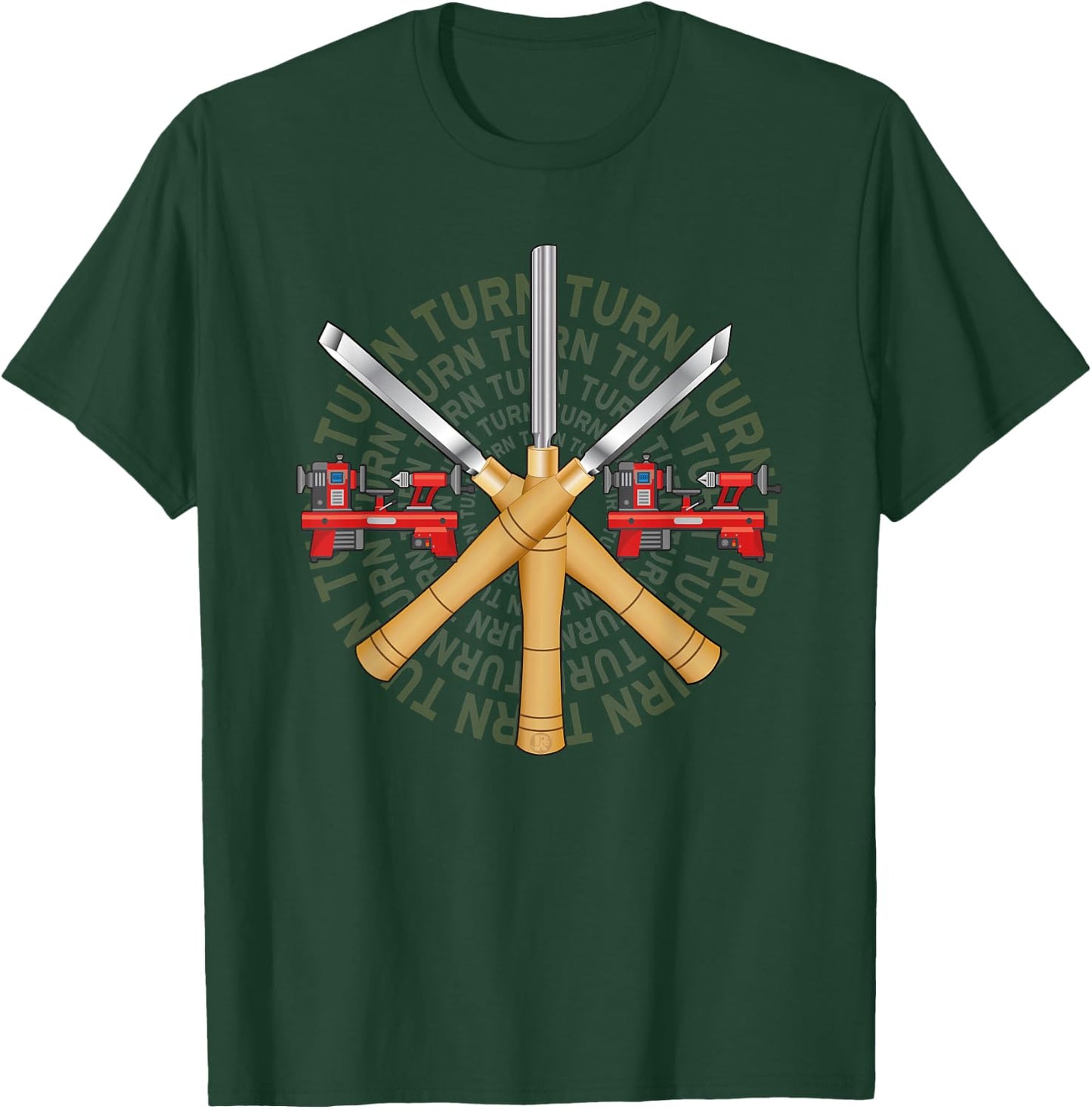 Ultimate Woodturner's with Lathe Chisel Gouge Skew T-Shirt - T-Shirt | Forest
