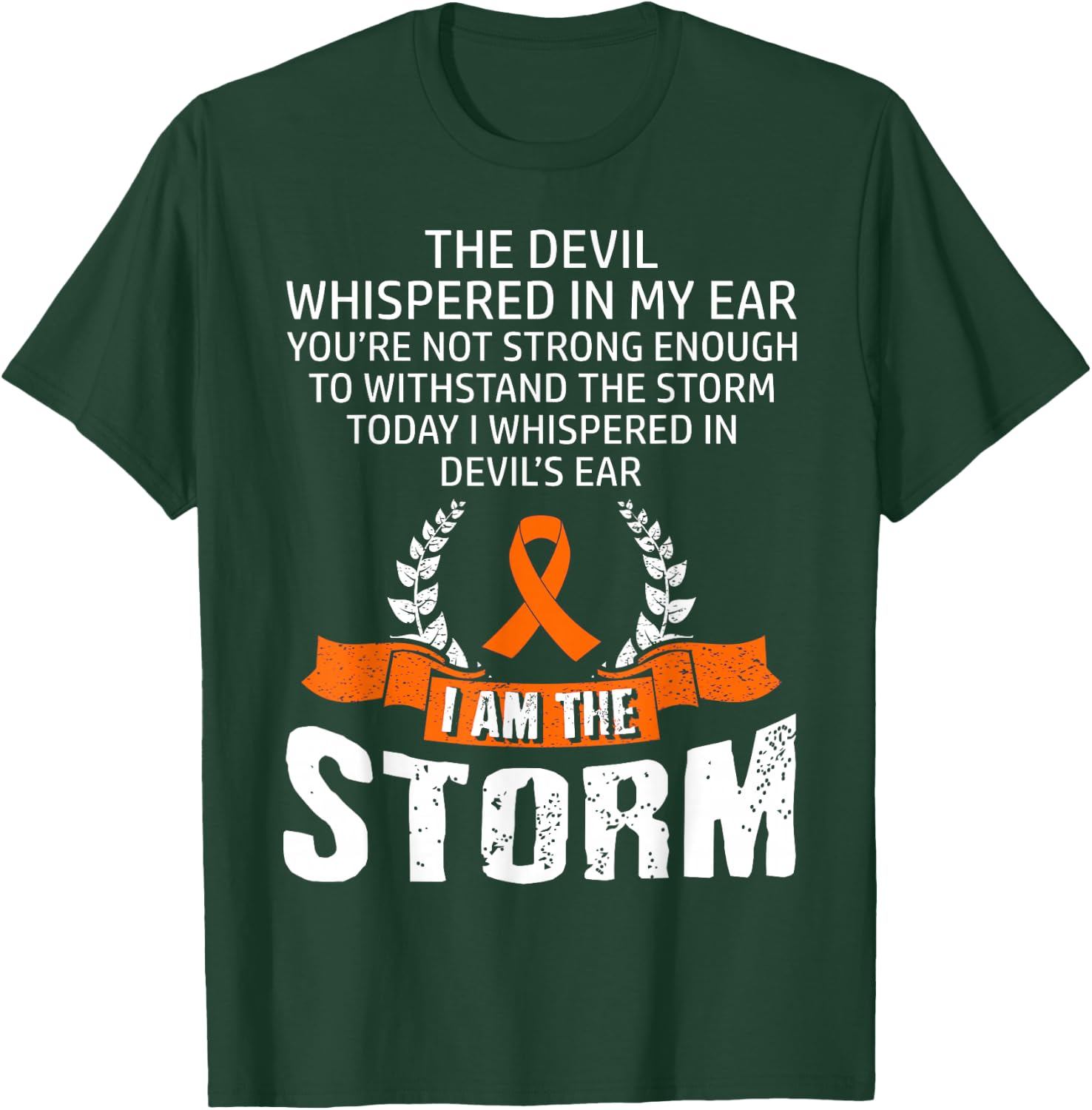 Leukemia Awareness Storm T-Shirt - T-Shirt | Forest