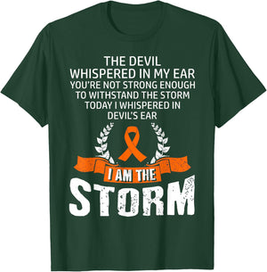Leukemia Awareness Storm T-Shirt - T-Shirt | Forest
