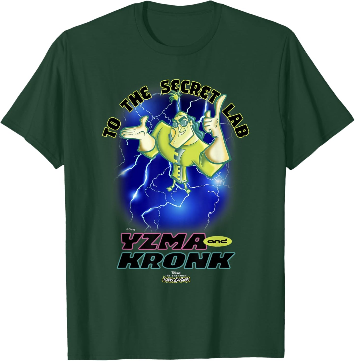 Disney The Emperor's New Groove to The Secret Lab Distressed T-Shirt - T-Shirt | Forest