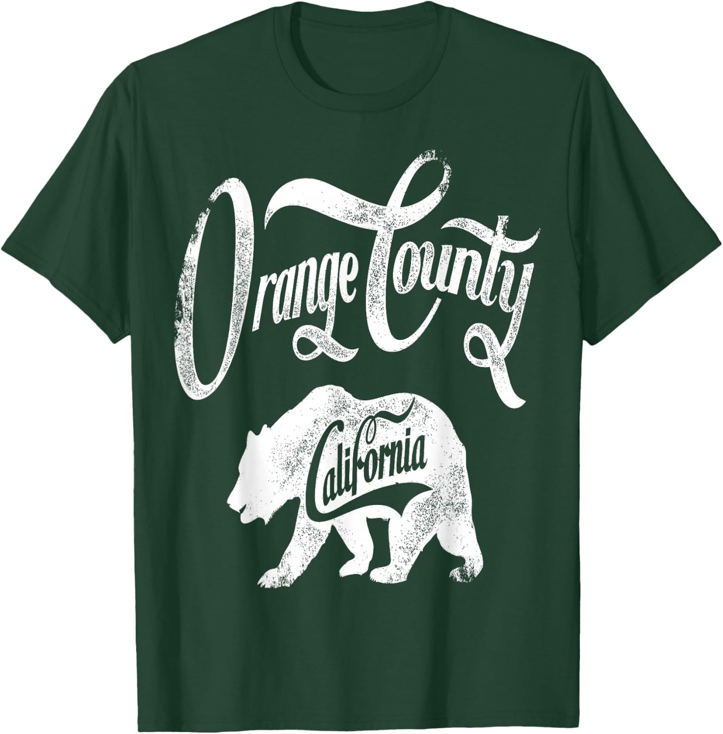 Bear Orange County California Vintage Retro T-Shirt - T-Shirt | Forest