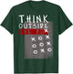 Think Outside The Box Funny Tic Tac Toe Geeks Gift T-Shirt - T-Shirt | Forest