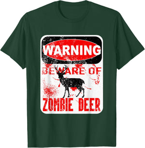 Zombie Deer Hunting Disease Apocalypse T Shirt T-Shirt - T-Shirt | Forest